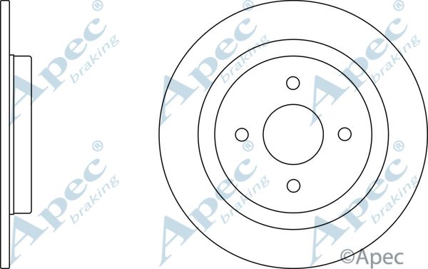 APEC BRAKING stabdžių diskas DSK2391